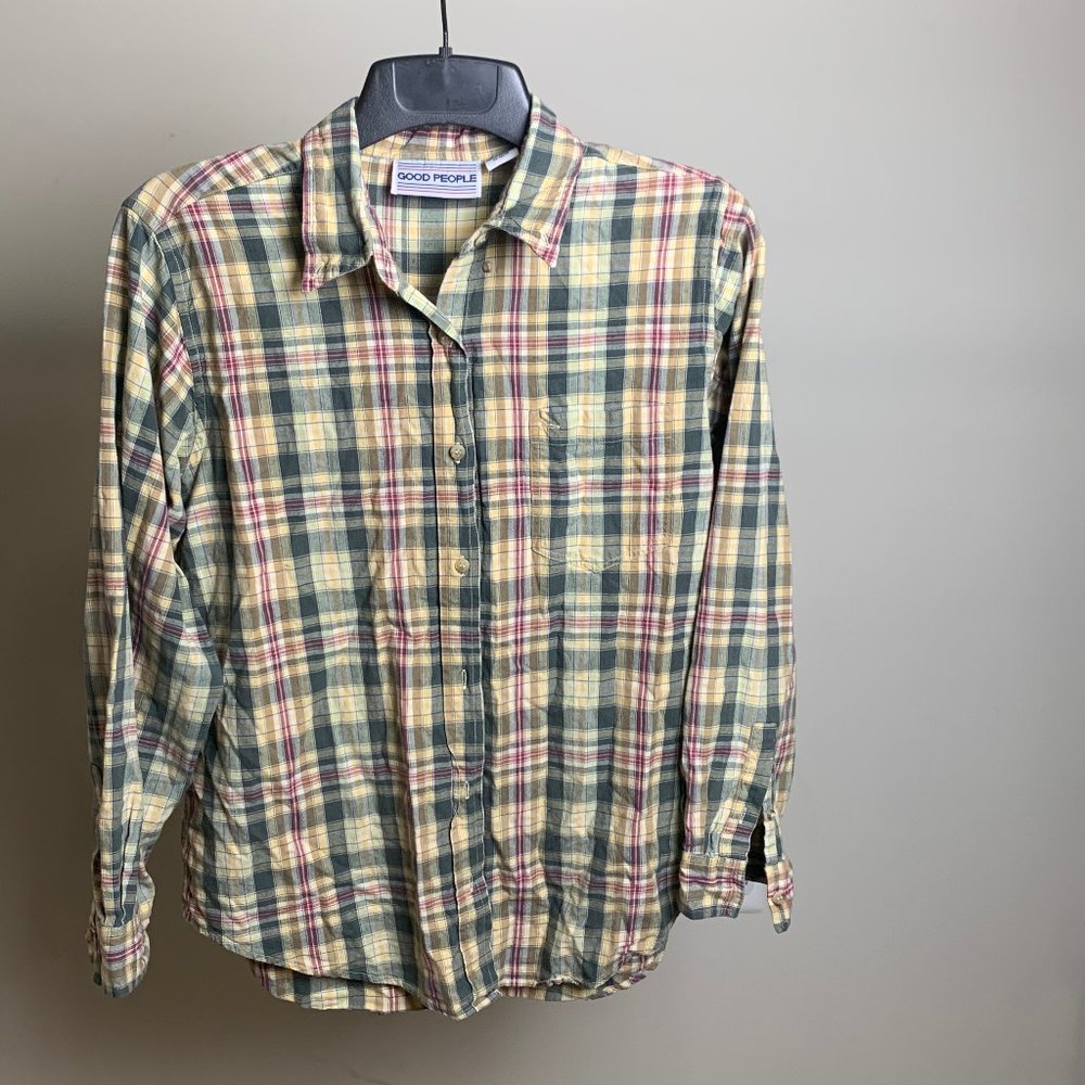 long sleeve,plad tee